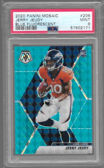 Jerry Jeudy 2020 Select Blue Fluorescent /15