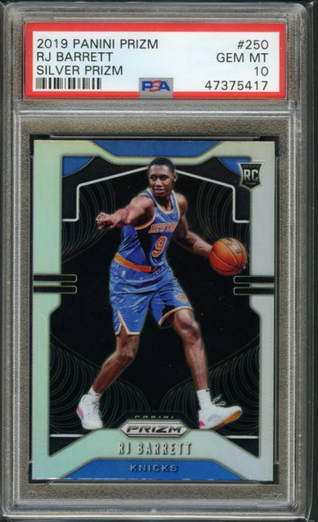 2019 PRIZM SILVER RJ BARRETT PSA 10