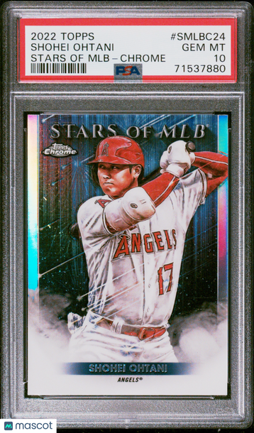 2022 Topps Stars Of MLB Shohei Ohtani #SMLBC24 Chrome PSA 10