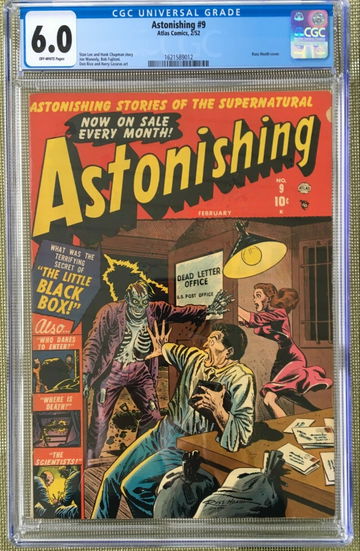 ASTONISHING #9 CGC 6.0 -- ATLAS GOLDEN AGE SKELETON COVER STAN LEE RUSS HEATH