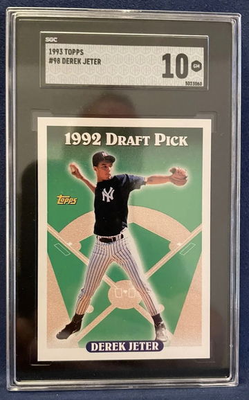 1993 Topps #98 Derek Jeter Rookie Card SGC 10 