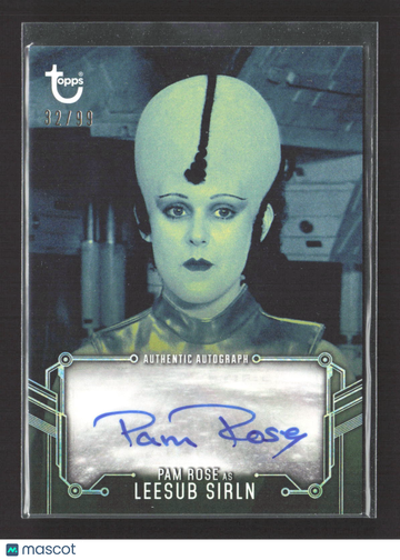 2018 Topps Star Wars Black and White Pam Rose Authentic Autograph 32/99 #A-PR