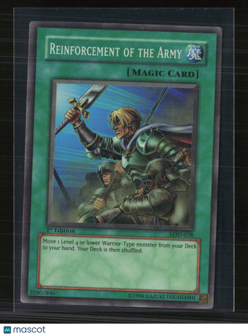 2003 Yu-Gi-Oh! Legacy of Darkness Reinforcement of the Army 1st Edition