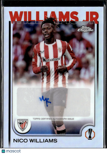 2025 Topps Chrome UEFA Club Competitions Nico Williams #CA-NW