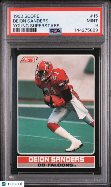 1990 Score Young Superstars Deion Sanders #15 PSA 9