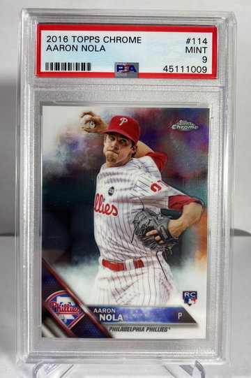2016 Topps Chrome Aaron Nola Rookie PSA 9