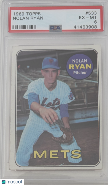 1969 Topps Nolan Ryan #533 PSA 6
