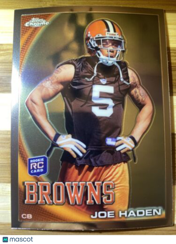 2010 Topps Chrome Joe Haden RC Steelers Browns