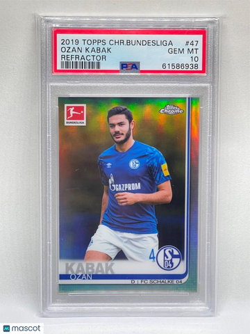 2019 Topps Chrome Bundesliga Ozan Kabak #47 Refractor PSA 10
