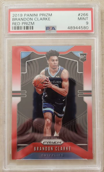 Brandon Clarke RC 2019 Prizm #266 Red /299 PSA 9