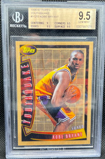1996-97 Topps Kobe Bryant RC Youthquake BGS 9.5 Gem Mint Rookie
