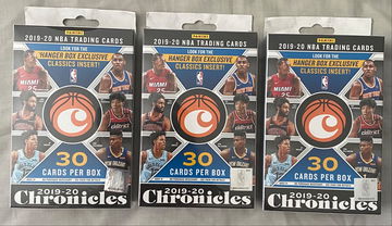 3X 2019-20 Chronicles Basketball Hanger Boxes