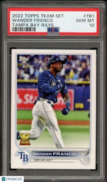 2022 Topps Team Set Tampa Bay Rays Wander Franco #TB1 PSA 10