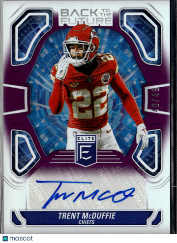 2024 Panini Donruss Elite Back to the Future Trent McDuffie #BTF-TMC Purple /49