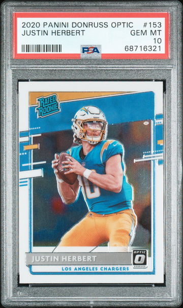2020 Panini Donruss Optic Justin Herbert #153  PSA 10
