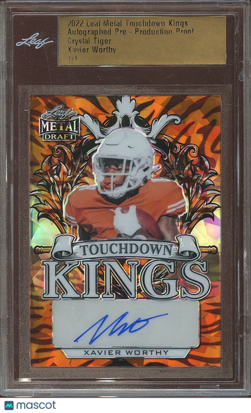 2022 Xavier Worthy Rookie Leaf
