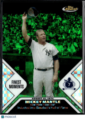 Mickey Mantle 2006 Topps Finest Finest Moments Refractor /50 New York Yankees