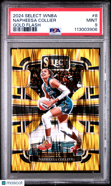 2024 Panini Select WNBA Napheesa Collier #8 Gold Flash /10 PSA 9