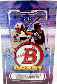 2019 Bowman Draft Baseball Super Jumbo 6 Box Case