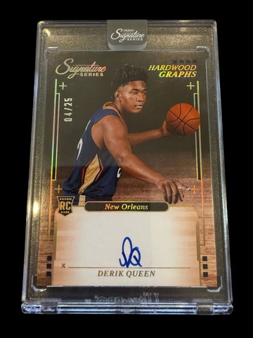 2025 Signature Series | Rookie Derik Queen | Hardwood Graphs Auto | 4/25 | Sealed