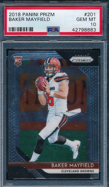 2018 Prizm PSA 10 Baker Mayfield #201 RC 