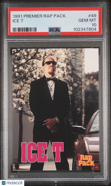 1991 Premier Rap Pack Ice T #49 PSA 10