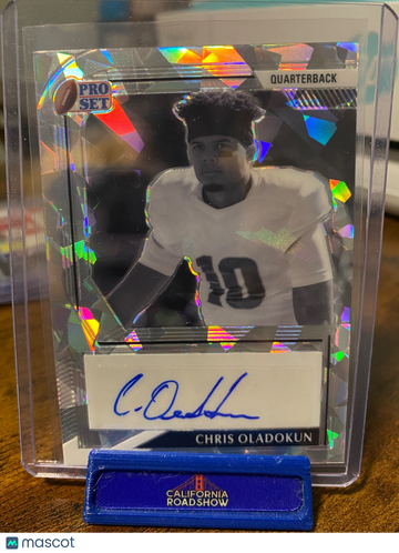 2022 Pro Set Chris Oladokun #BW-CO1 Parallel/Variety Leaf