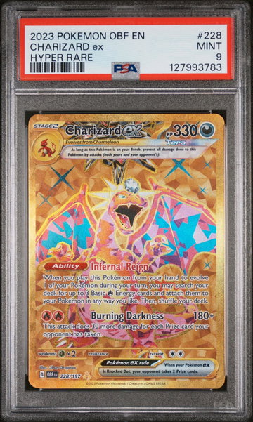 2023 Pokemon Scarlet and Violet Obsidian Flames Hyper Rare Charizard Ex #228 PSA 9