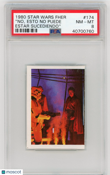 1980 Star Wars Fher "no, Esto No Puede Estar Sucediendo" #174 PSA 8