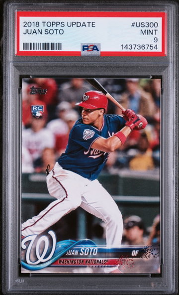 2018 Topps Update Batting Juan Soto #US300 PSA 9