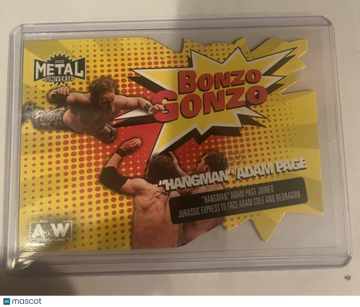 2022 Skybox Metal Universe AEW All Elite Wrestling Hangman Adam Page #BG-20 Premium Insert