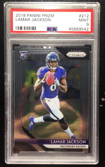 Lamar Jackson (small crack in case)