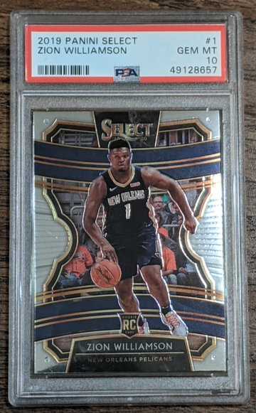 Zion Williamson 2019 Select #1 PSA 10