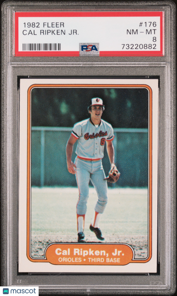 1982 Fleer Cal Ripken JR. #176 PSA 8