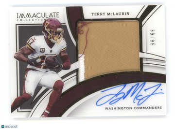 2022 Panini Immaculate Collection Terry McLaurin #PPA-TMC Premium Patch Autographs 89/99 Patch