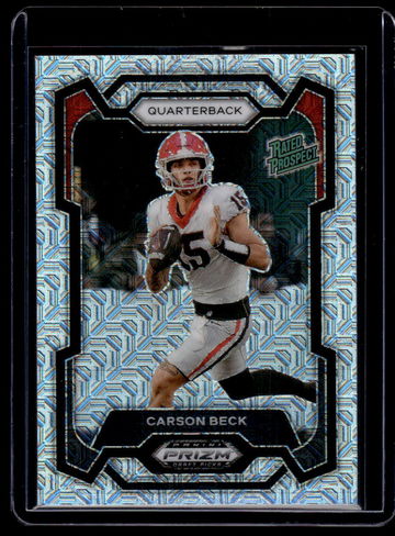 2024 Panini Prizm Draft Picks Rated Prospect Carson Beck #130 /25