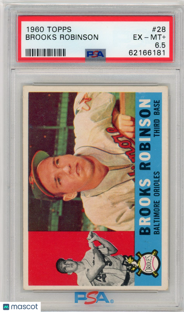 1960 Topps Brooks Robinson #28 PSA 6.5