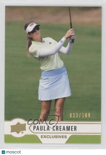 2021 SP Authentic Paula Creamer #UD-10 Exclusives 033/100 Parallel/Variety Insert