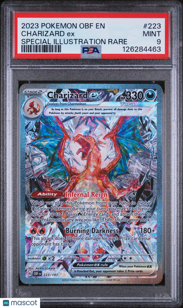 Obsidian Flames Charizard ex Holo Special Illustration Rare PSA 9 #223