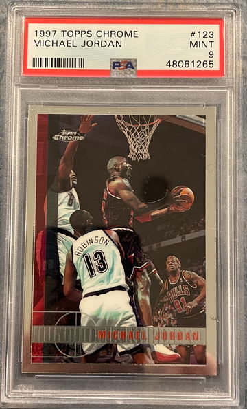 Michael Jordan Topps Chrome 1997 #123 Mint