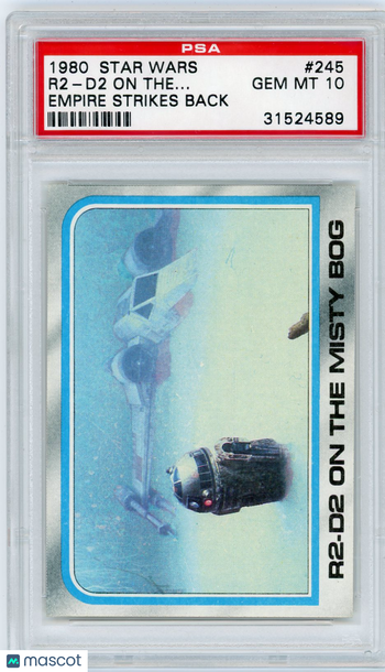 1980 Star Wars Empire Strikes Back R2-D2 On The Misty.. . #245 PSA 10