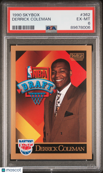 1990 Skybox Derrick Coleman #362 PSA 6