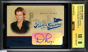 2004 Studio Fans of the Game Denis Leary #217FG-2 Autograph MBA 8 Auto 10
