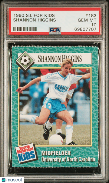 1990 S.I. For Kids Shannon Higgins #183 Rookie PSA 10