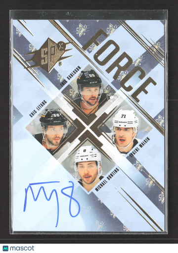 2024 Upper Deck SPx Force Erik Karlsson Evgeni Malkin Kris Letang Michael Bunting #SF-KLMB /49