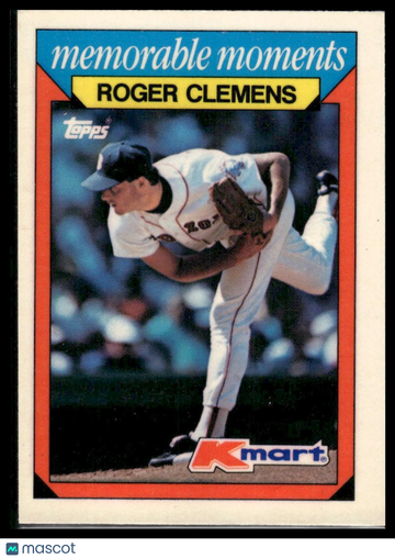 1988 Topps Kmart Memorable Moments Roger Clemens #7