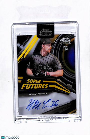 2026 Topps Chrome Black Super Futures Nolan McLean #SFA-NM 01/50 RC Auto
