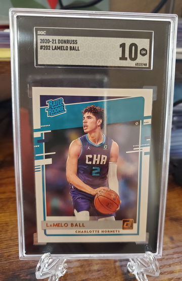 2020 Panini Donruss #202 Rookie Lamelo Ball SGC 10