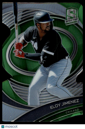 2021 Panini Spectra Eloy Jimenez #8 Neon Green Die Cut SN