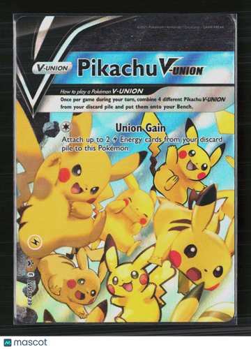 2021 Pokemon Celebrations Pikachu V-Union Holo Black Star Promo SWSH139 Trading Card